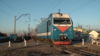 ЭП1М398 с поездом №392 РостовнаДону — Баку [upl. by Anitsrik]