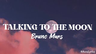 Bruno Mars  Talking to the Moon Lyric Video [upl. by Radbun]