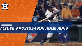 Jose Altuves 2017 postseason home runs [upl. by Godden]