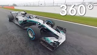 On Track with the 2018 Mercedes F1 W09 in 360 [upl. by Gristede]