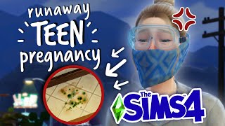 our living situation is NO LONGER SAFE for our BABY  Sims 4 Pregnant Teen Runaway Challenge 3 [upl. by Mila]