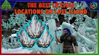 The Best Crystal Locations on Lost Island  Tons of Easy Safe Lost Island Crystal Spawns [upl. by Sito]