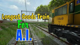 Railway GameZ   Longest Goods Train For AI [upl. by Karlik]