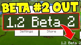 BETA BUILD 2 in Minecraft Pocket Edition 12 Update RELEASED  MCPE 12 UPDATE APK BETA [upl. by Sharai32]