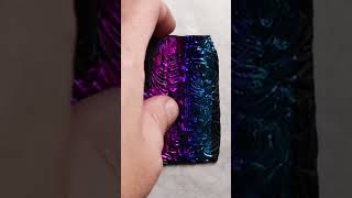 Modern FAUX Dichroic GLASS Pendants with NAIL ART FOILS metal components amp UV Resin clayjewelry [upl. by Hulton161]