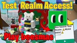 How to GET ACCESS to the BEESMAS Test Realm in Bee Swarm Simulator [upl. by Doty]