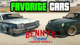 GTA 5  My Top 10 FAVORITE BENNYS Cars in GTA Online [upl. by Kantor]