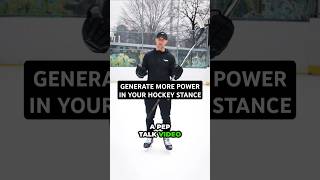 GENERATE MORE POWER IN YOUR HOCKEY STANCE hockeycoaching hockeytraining [upl. by Jud]