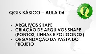 QGIS BÁSICO  AULA 04  CRIAÇÃO DE ARQUIVOS SHAPE [upl. by Atiniuq612]