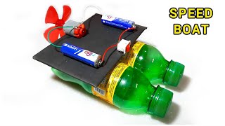 How To Make A Boat With Plastic Bottle  Easy Make A DC Motor Boat  Air Powered Boat [upl. by Amarillas]