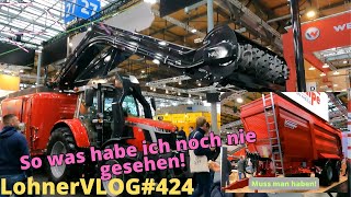 LohnerVLOG424 EuroTier MF Selbstlader mit Peecon Mischwagen I Krampe elektronische Zwangslenkung [upl. by Obala]