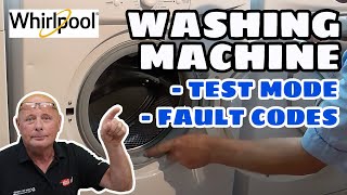 Whirlpool Washing Machine Fault amp Diagnostic test mode to find your error codes [upl. by Suisyola]