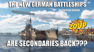 New WOWS secondary German Battleships  Mackensen Review [upl. by Fidela]