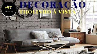 Tijolinho à Vista 97 Formas de Decoração Ambientes  Rizza Diniz Arquiteta [upl. by Morven]