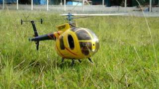 MD 500D Heli Artist TRex 450 with Scale Lights [upl. by Ysak684]