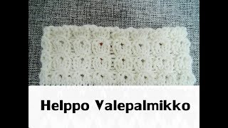 Helppo Valepalmikko  Joustinneule  Neulonta [upl. by Somisareg]