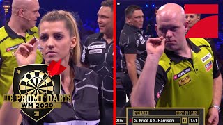 FINALE Michael van Gerwen amp Pascal Hens vs Sarah Harrison amp Price  Promi Darts WM 2020  ProSieben [upl. by Aicirtap]