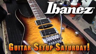 Restringing 4 Ibanez Guitars In 1 Video [upl. by Lu738]