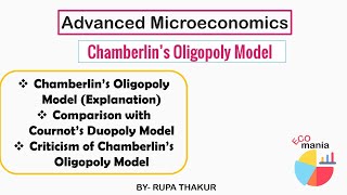 Chamberlin Oligopoly Model  Advanced Microeconomics ECO mania [upl. by Idas127]