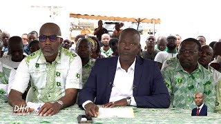 POINT DE PRESSE DE LA COORDINATION DES 9 DÉLÉGUÉS PDCIRDA COMMUNAUX DE YOPOUGON [upl. by Bocyaj]