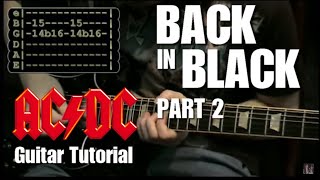 Back in Black  ACDC Lesson part 2 [upl. by Ynohtnaluap434]