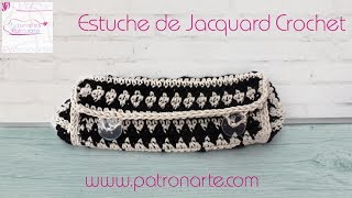 Montaje Estuche Tapestry Crochet o Jacquard [upl. by Adnilreb938]