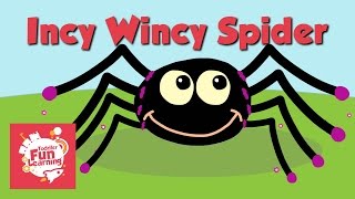 Incy Wincy Spider  Toddler Fun Learning  Nursery Rhyme [upl. by Cedar]