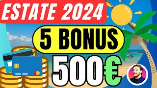 5 BONUS 💶 ESTATE 2024 ☀️ ecco quali mi avete chiesto di più 🌊 [upl. by Assetnoc526]