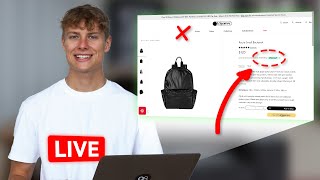 So baust du einen hochkonvertierenden Shopify Online Shop in 20 min LIVE [upl. by Etnoj896]