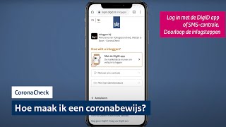 Hoe maak ik een coronabewijs met de CoronaCheckapp [upl. by Rema]