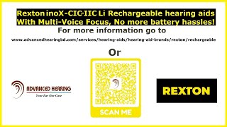 Rexton inoXCICIIC Li Rechargeable hearing aids with MultiVoice Focus No more battery hassles [upl. by Lechner]