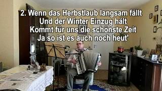 SCHNEEWALZER ohne Vokal mit Text zum Mitsingen [upl. by Aehsa910]