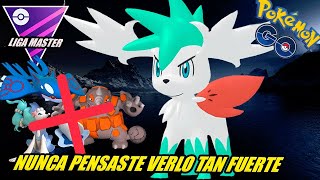 ¡¡NUNCA IMAGINASTE VERLO TAN FUERTE SHAYMIN FORMA CIELO SHINY NIVEL 50 en LIGA MASTER  GBL  PvP [upl. by Lemmie]