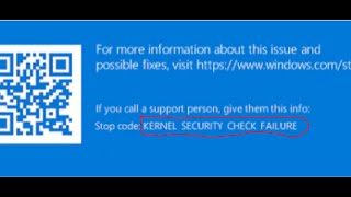 Fix KERNEL SECURITY CHECK FAILURE Blue Screen CrashKERNEL SECURITY CHECK FAILURE BSOD Error [upl. by Htebazil]