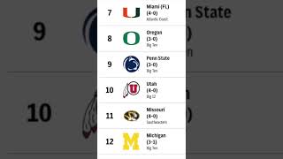 AP Top 25 College Football Rankings [upl. by Norton]