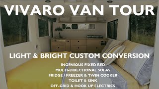 Vauxhall Vivaro Van Tour  Light and Bright Custom Conversion [upl. by Elokcin]