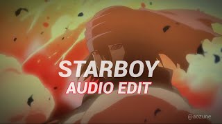 Starboy  Slowed amp Reverb   The Weeknd  Edit Audio [upl. by Stronski]