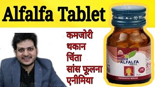 Powerful Alfalfa Tablet for Weakness anaemia nerve weakness anxiety insomnia fatigue [upl. by Nova]