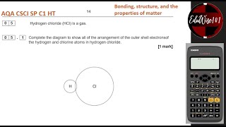 AQA GCSE Specimen Paper 1 Q5 Combined Science Chemistry Higher Tier Revision Bonding Properties [upl. by Thorny534]