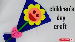 Childrens day craft ideas  Childrens Day Paper Craft Activity  Kids Craft [upl. by Htial]