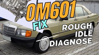 Diagnose a rough running Mercedes Diesel engine and fixing itDiesel injector pump replacementw201 [upl. by Dougherty701]