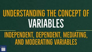 Types of Variables Dependent Independent Moderating Mediating amp Control Variable [upl. by Ahsienom]