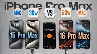 iPhone 16 Pro Max vs 15 Pro Max Battery Charging Test [upl. by Luttrell]