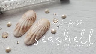 Realistic Seashell Nail  Natasha Harton Nails [upl. by Anaele]