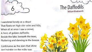 The Daffodils Poem English Class 8 The Magic Carpet  Lesson 6 the deffodils poem in hindi [upl. by Ssur]