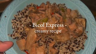 FoodVlog Dreamy Creamy Bicol Express🌶️ [upl. by Snilloc]