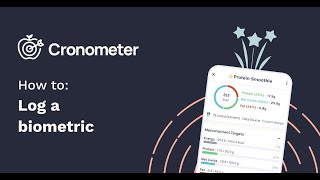 How To Log A Biometric Like Weight In Cronometer [upl. by Adara]