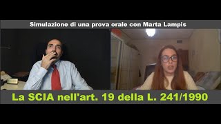 Preparazione orale Chiarelli interroga Lampis su SCIA ART 19 8112021 [upl. by Ydeh721]