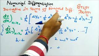 Numerical Differentiaton  Derivatives In terms of Forward Difference [upl. by Aisayt]