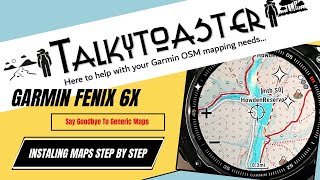 Upgrade Your Garmin Fenix 6 with Detailed Maps  Installing Talky Toaster Maps StepbyStep [upl. by Koblas]